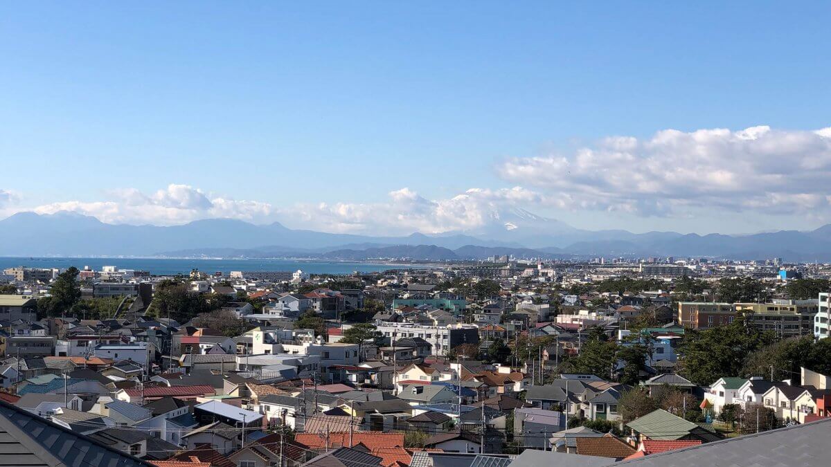 藤沢片瀬の住宅―海・富士山・江ノ島を望む家―